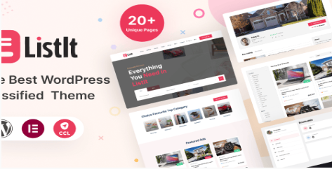 ListIt – Clasified WordPress Theme 1.0
