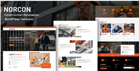 Norcon - Construction Renovation WordPress Theme  1.0