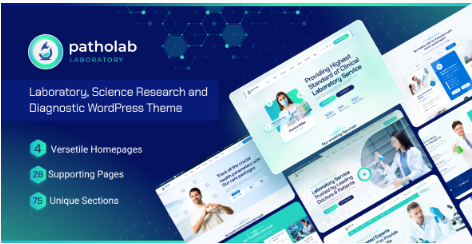 Patholab - Laboratory & Science Research WordPress Theme  1.0