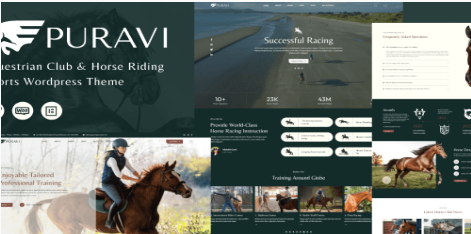 Puravi - Equestrian Club & Horse Riding Theme 1.0.3