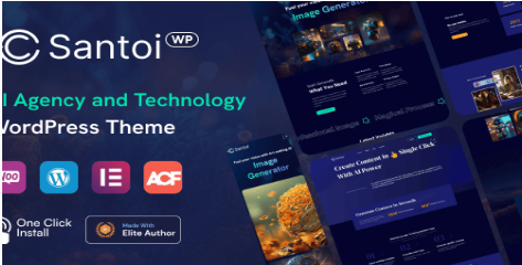 Santoi - AI Agency and Technology WordPress Theme 1.2.1