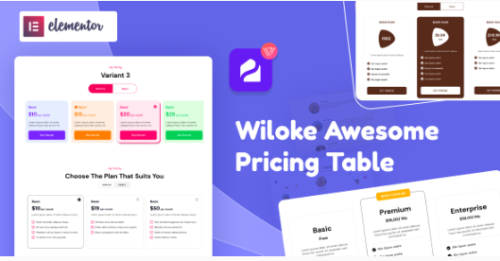 Wiloke Awesome Pricing Table for Elementor 1.0