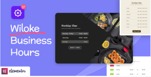 Wiloke Business Hours For Elementor 1.0