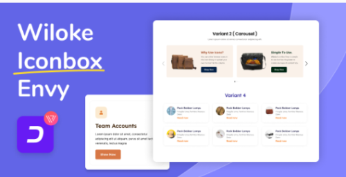 Wiloke Icon Box Envy For Elementor 1.0
