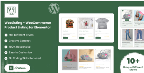 WooCommerce Product Listing for Elementor  1.0.4