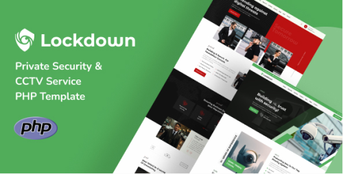 Lockdown - Private Security & CCTV Service PHP Template
