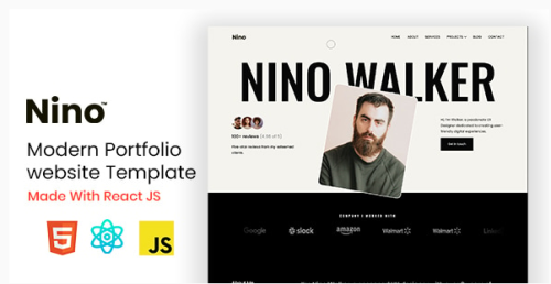 Nino - React JS Personal Portfolio Template