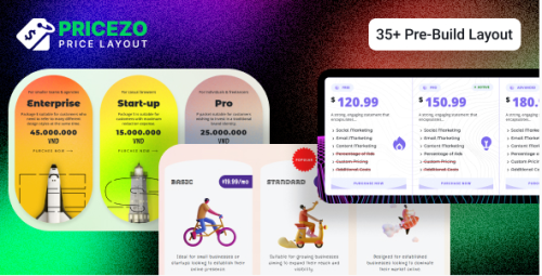 Multipurpose Pricing Table 35+ Unique Layout Template - Pricezo