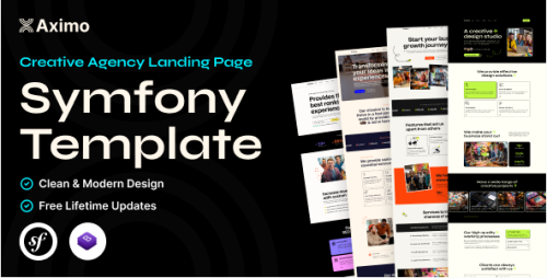 Aximo - Symfony - Creative Agency Bootstrap Template