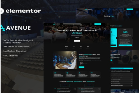 Avenue - Event & Conference Elementor Template Kit 1.0