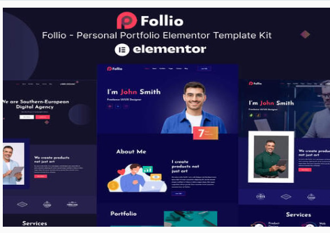 Follio - Personal Portfolio Elementor Template Kit 1.0