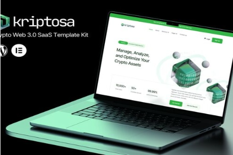 Kriptosa - Web3 SaaS Elementor Template Kit 1.0
