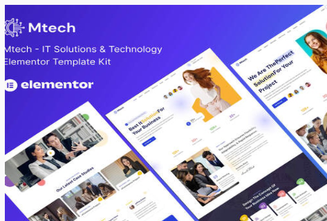 Mtech - IT Solutions & Technology Elementor Template Kit 1.0