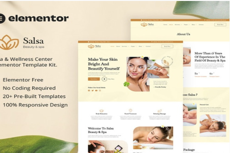 Salsa - Beauty & Spa Elementor Template Kit 1.0