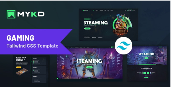 MYKD - Tailwind eSports and Gaming NFT Template
