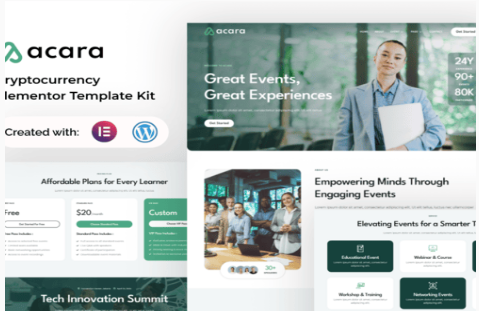 Acara - Event and Conference Elementor Template Kit 1.0