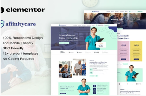 AffinityCare - Home Care & Private Nursing Services Elementor Template Kit 1.0