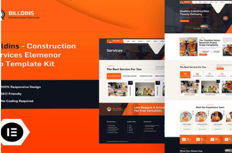 XtBilldins - Construction Services Elemenor Pro Template Kit 1.0