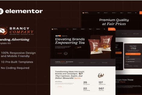Brancy - Branding Advertising Elementor Template Kit 1.0