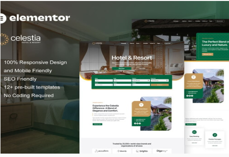 Calestia - Hotel & Resort Elementor Template Kit 1.0
