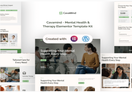 Cavamind - Mental Health & Therapy Elementor Template Kit 1.0