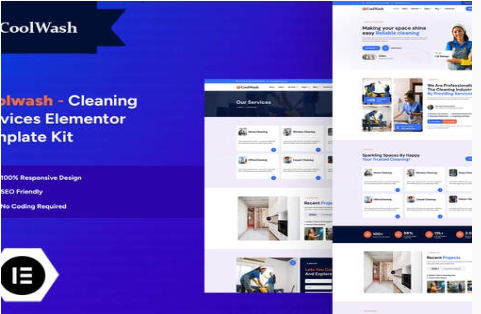 Coolwash - Cleaning Services Elementor Pro Template Kit 1.0