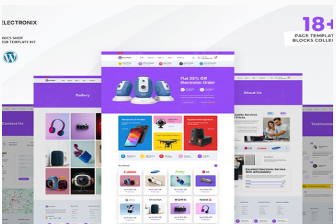Electronix - Electronics Shop Elementor Template Kit 1.0