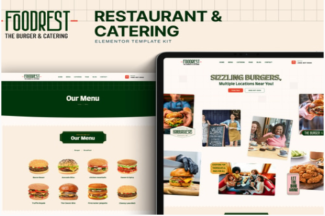 Foodrest - Restaurant & Catering Elementor Template Kit 1.0