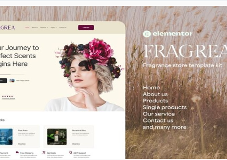 Fragrea - Fragrance Store Elementor Tempate Kit 1.0