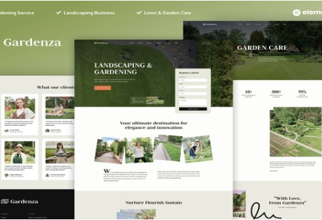 Gardenza - Gardening & Landscaping Elementor Pro Template Kit1.0