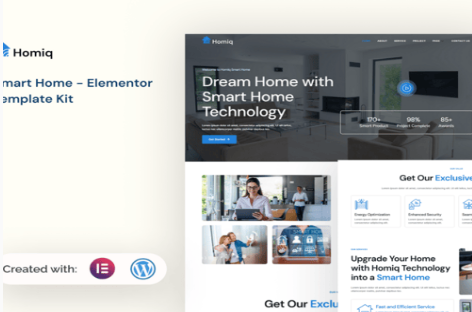 Homiq - Smart Home Elementor Template Kit 1.0