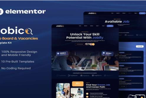 Jobico - Job Board & Vacancies Elementor Template Kit 1.0