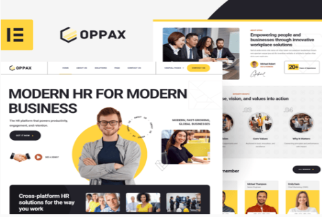 Oppax - HR Solutions Elementor Template Kit 1.0