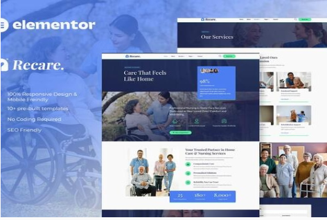 Recare - Home Care & Private Nursing Elementor Template Kit 1.0