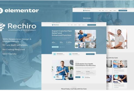 Rechiro - Chiropractic & Physiotherapy Elementor Template Kit 1.0