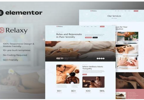 Relaxy - Spa & Wellness Elementor Template Kit 1.0