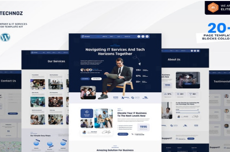 Technoz - Tech Company & IT Services Elementor Pro Template Kit 1.0