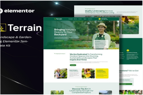 Terrain - Landscape & Gardening Elementor Template Kit 1.0