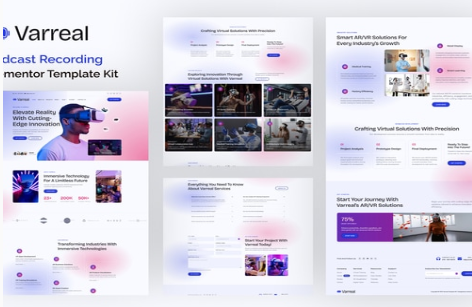 Varreal - Virtual & Augmented Reality Engineering Elementor Template Kit 1.0