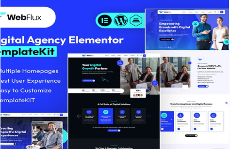 WebFlux - Digital Agency Elementor Template Kit 1.0