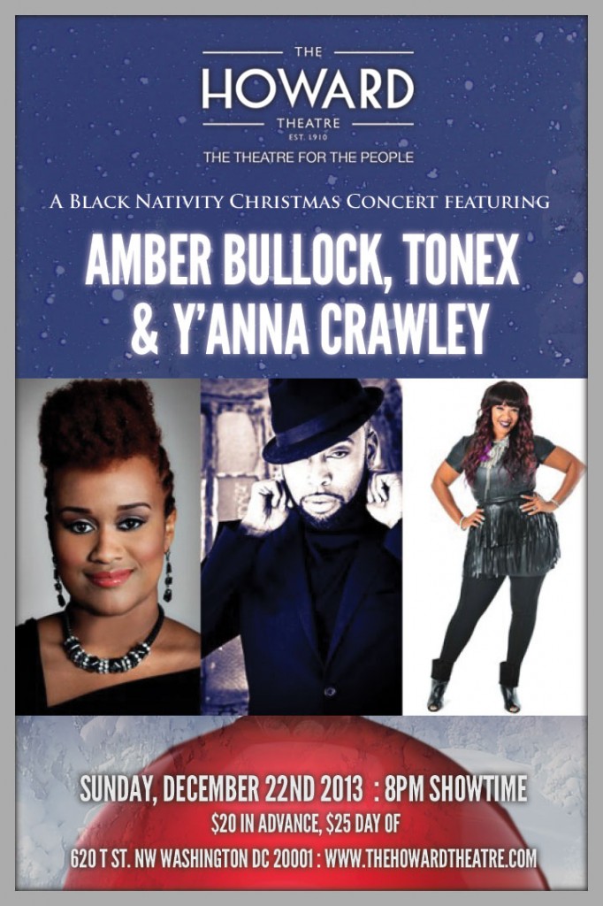 Amber Bullock, Tonex & Y'Anna Crawley Performing at "A Black Nativity