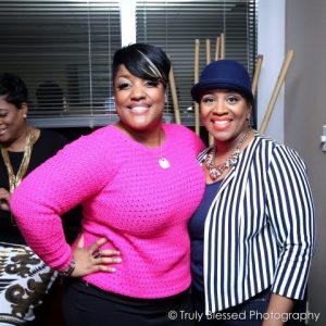 Anita Wilson with R&B songstress Avery Sunshine at the VINTAGE WORSHIP Listening Session