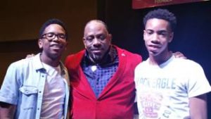 (In photo from l to r: Joshua J Jamison, youngest son, Bishop Albert L. Jamison, Sr., and his oldest son Jordan A. Jamison)